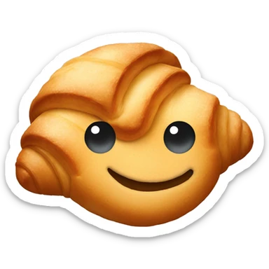A croissant  sticker