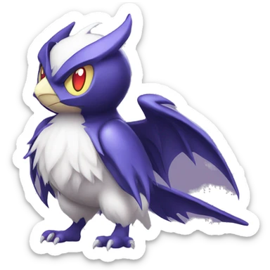 Edgy Cool Kawaii Noibat-Absol-Pokémon Full Body sticker