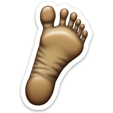 Dirty foot emoji sticker