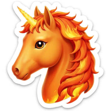 fire horse sticker