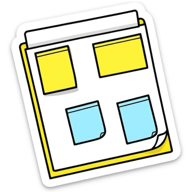 Sticky notes sticker