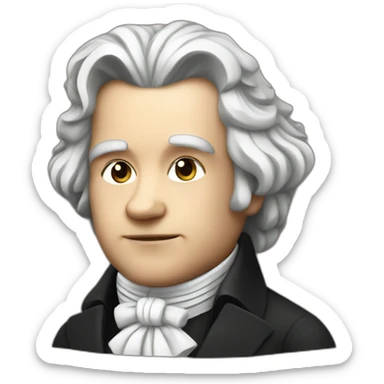 cute beethoven sticker