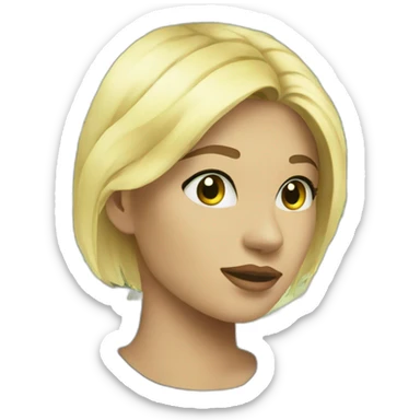 money near blonde girl sticker