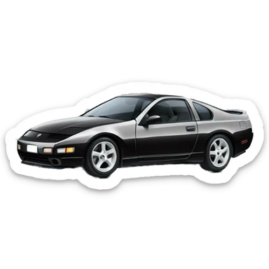 Black Nissan 300zx from 1996 sticker