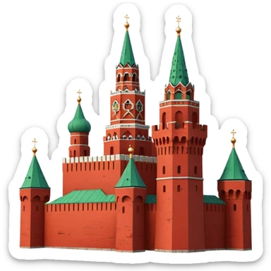 Red Tower Kremlin Moscow  sticker