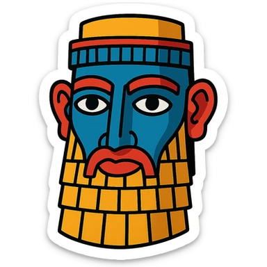 Anunnaki mask sticker
