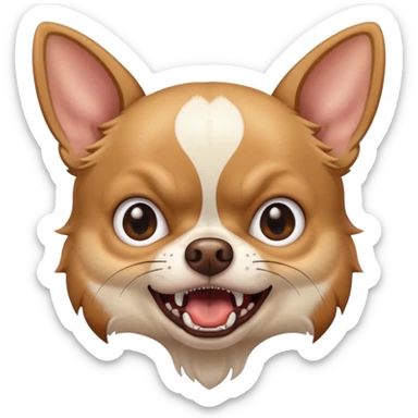 very angry chihuahua sticker