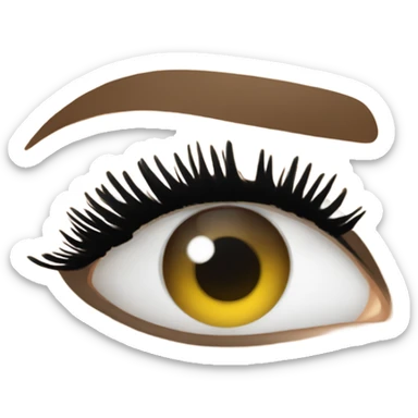 eyelash extensions  sticker