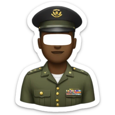 Black military sticker