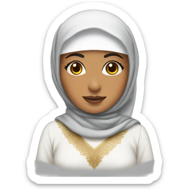 emirati women wearing her traditional dress  sticker