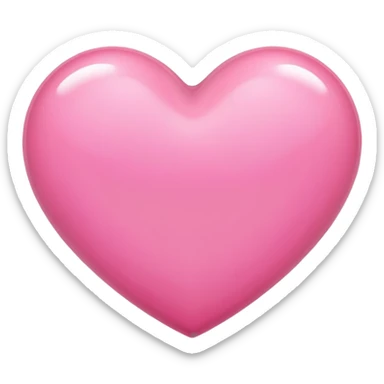 pink heart sticker