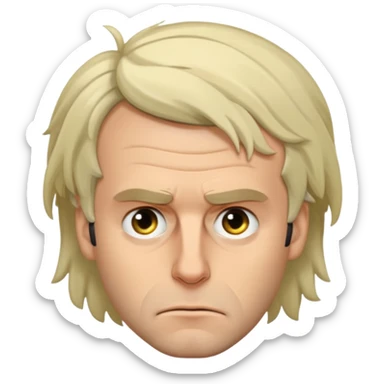 Macron, malade sticker