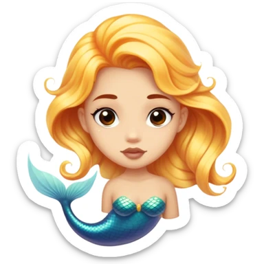 a teen girl with mermaid ancestors  sticker