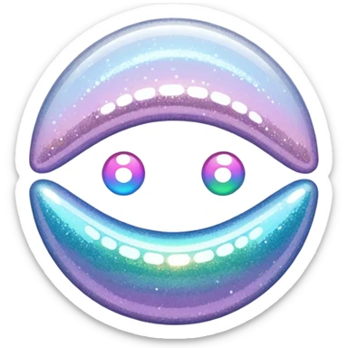 Glitter White Infinite sticker