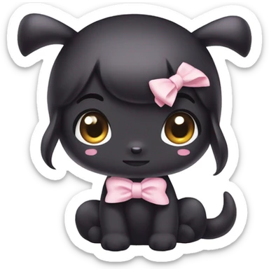 ￼ KUROMI with a bow sticker