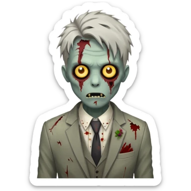 Zombie estiloso sticker