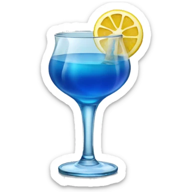 blue alcoholic cocktail
 sticker