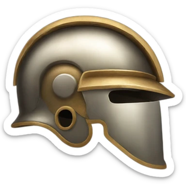 rome helmet straight forward sticker