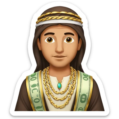 Árabe con dinero  sticker