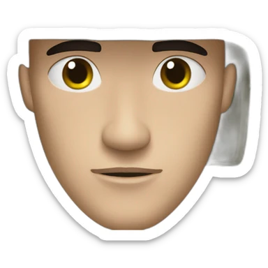 thousand yard stare soldier face of pure dread sticker