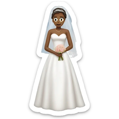 bride in distress sticker