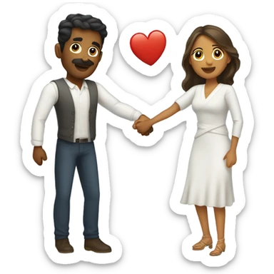 PAREJA BAILASNDO  sticker