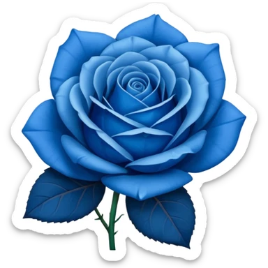 Blue Rose Emoji sticker
