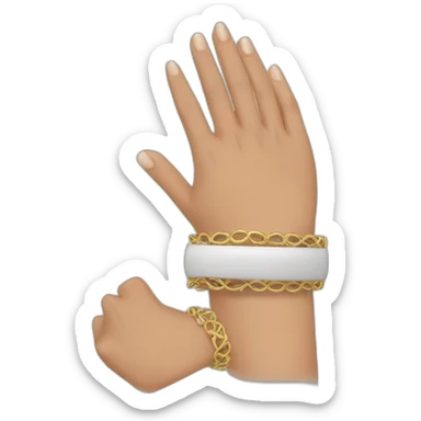 Brazo con pulseras sticker