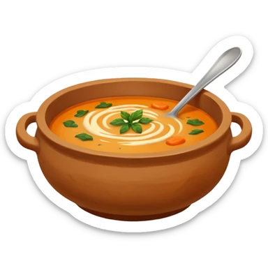 soup in clay sticker