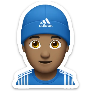 Blue Adidas sticker