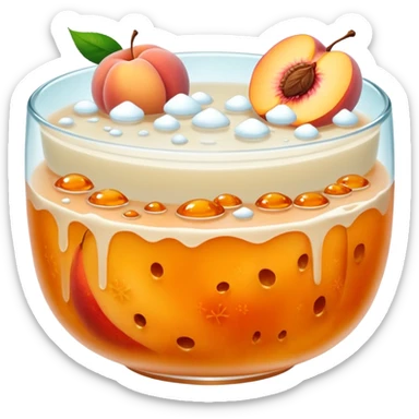 snow fungus and peach gum soup sticker