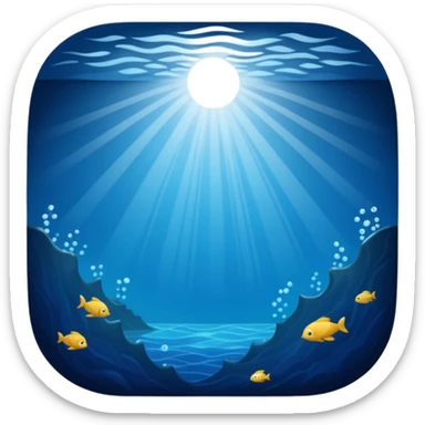 Deep Ocean with background  sticker