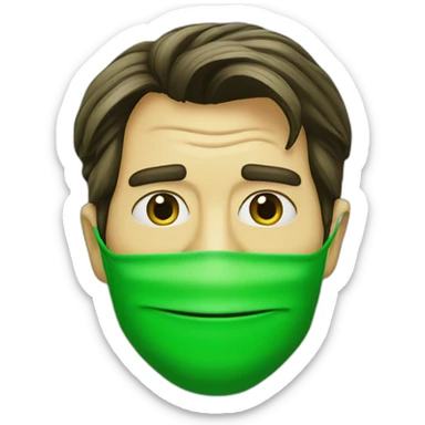 green mask jim Carrey sticker