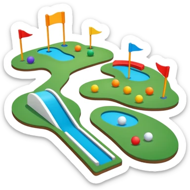 Mini golf sticker