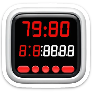 digital timer with 15:00 on the screen sticker