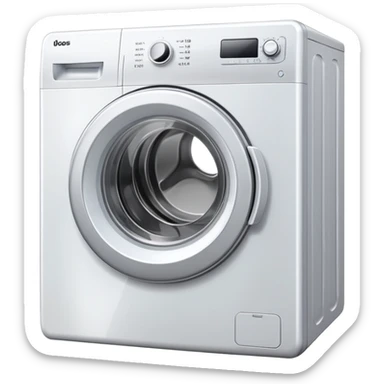 A washing machine sticker