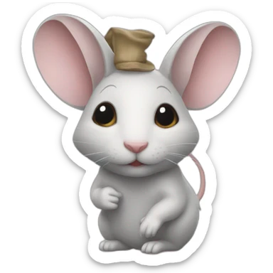 Un e fée souris sticker