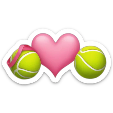 saint valentines day tennis ball sticker