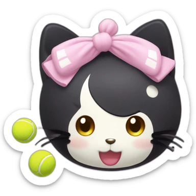 tennis kuromi sanrio sticker