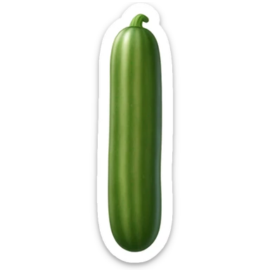 brown cucumber  sticker