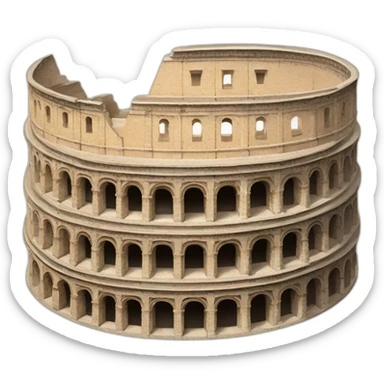 Roman coliseum sticker