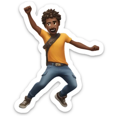 someone doing take the L dance from fortnite sticker