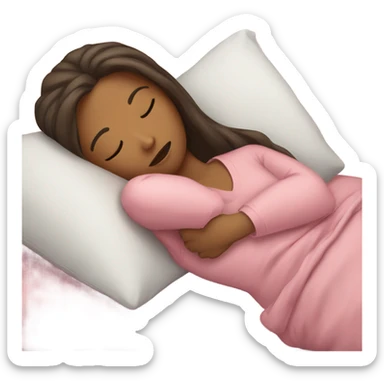 cantik girl sleeping sticker