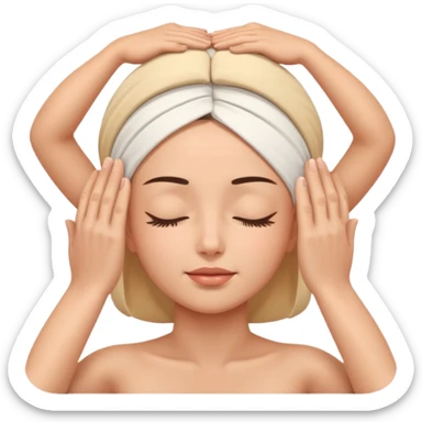 Head massage sticker