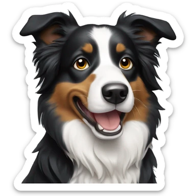 Border collie dog sticker