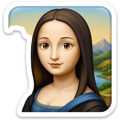 Mona Lisa painting
















 sticker