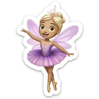 Sugar plum fairy from the nutcracker sticker