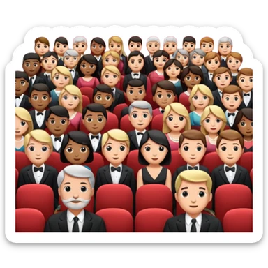 Audience small sticker