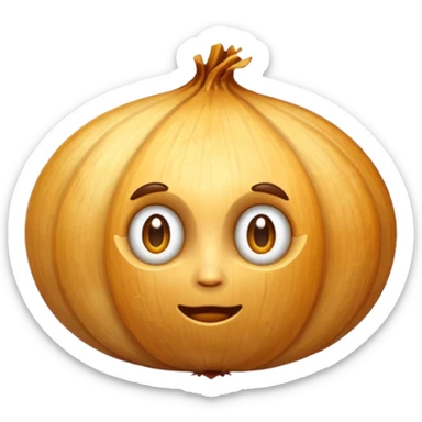 fried onion toppings sticker