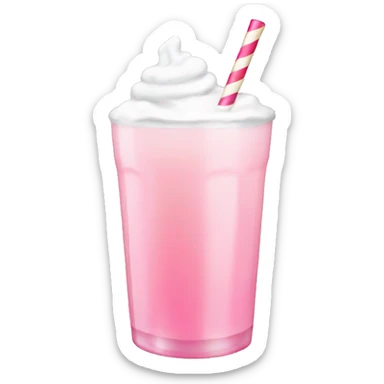 Pastell pink asthetic clean Christmas drink sticker